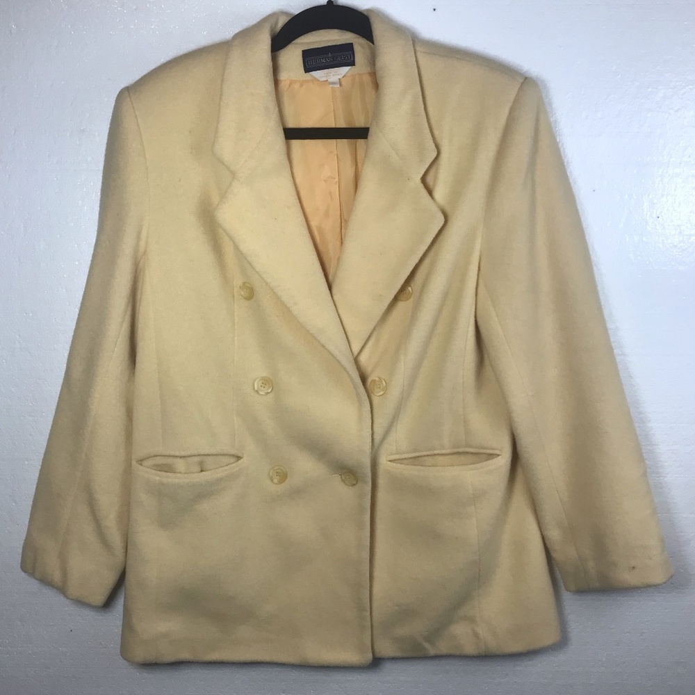 Herman Geist Sz 10 Wool Cashmere Blend Blazer Coat